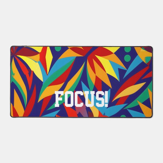 鮮やか抽象芸術幾何数々の色 デスクマット (正面)