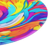 鮮やか抽象芸術旋回アートワーク カッティングボード (角)