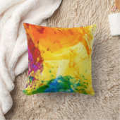 鮮やか抽象芸術爆発 クッション (ブランケット)