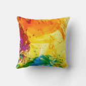 鮮やか抽象芸術爆発 クッション (裏面)