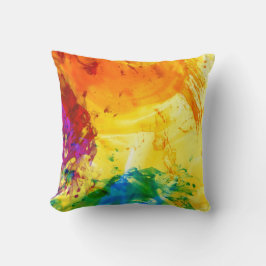 鮮やか抽象芸術爆発 クッション