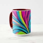 鮮やか抽象芸術爆発 マグカップ (正面左)