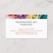 鮮やか抽象芸術画家 名刺 (裏面)