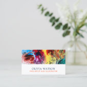 鮮やか抽象芸術画家 名刺 (スタンド正面)