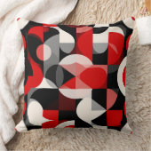 鮮やか抽象芸術絵を描と幾何形状 クッション (ブランケット)