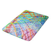 鮮やか抽象芸術色の展開パターン バスマット (アングル)