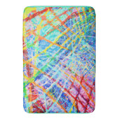 鮮やか抽象芸術色の展開パターン バスマット (正面縦)