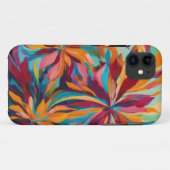 鮮やか抽象芸術花電話ケース Case-Mate iPhoneケース (裏面(横))