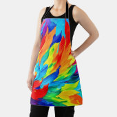 鮮やか抽象芸術表現主義絵を描の エプロン (インサイチュ)