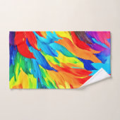 鮮やか抽象芸術表現主義絵を描の バスタオルセット (ハンドタオル)