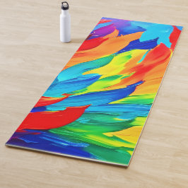 鮮やか抽象芸術表現主義絵を描の ヨガマット