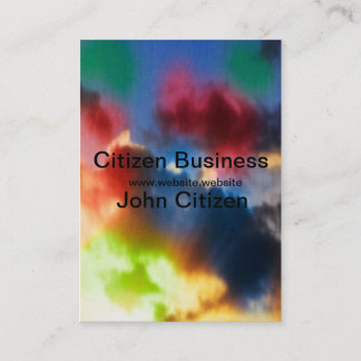 鮮やか抽象芸術雲 名刺