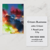 鮮やか抽象芸術雲 名刺 (正面/裏面)