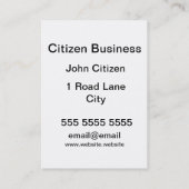 鮮やか抽象芸術雲 名刺 (裏面)