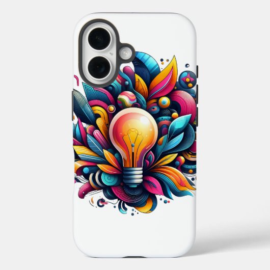 鮮やか抽象芸術電球の爆発 Case-Mate iPhoneケース (裏面)
