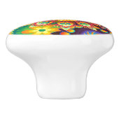 鮮やか抽象芸術 セラミックノブ (側面)