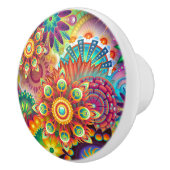 鮮やか抽象芸術 セラミックノブ (右)