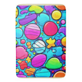 鮮やか抽象芸術 バスマット (正面縦)