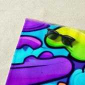 鮮やか抽象芸術 ビーチタオル (インサイチュ)