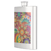 鮮やか抽象芸術 フラスク (左)