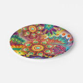 鮮やか抽象芸術 ペーパープレート (アングル)