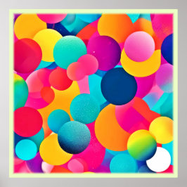 鮮やか抽象芸術 ポスター