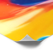 鮮やか抽象芸術 ポスター (角)