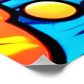 鮮やか抽象芸術 ポスター (角)