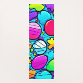 鮮やか抽象芸術 ヨガマット (裏面)