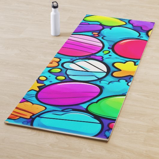 鮮やか抽象芸術 ヨガマット (インサイチュ)
