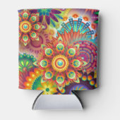 鮮やか抽象芸術 缶クーラー (正面)