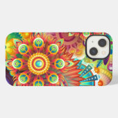 鮮やか抽象芸術 iPhoneケース (裏面横)