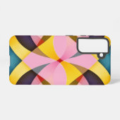 鮮やか数々の花柄デザイン SAMSUNG GALAXYケース (裏面横)