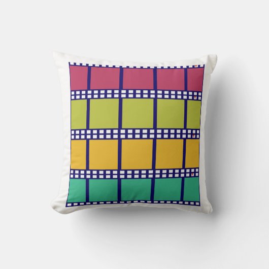 鮮やか方化粧枕 クッション (正面)