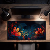 鮮やか日本のフローラプリントスタイルラージ デスクマット