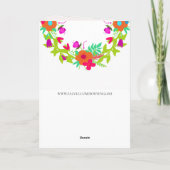 鮮やか春フローラカスタムリース母の日 シーズンカード (裏面)