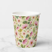 鮮やか春フローラプリント 紙コップ (裏面)