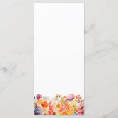 鮮やか春フローラ結婚のメニュー メニュー (裏面)