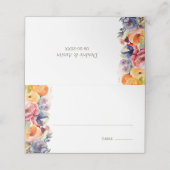 鮮やか春結婚フローラ座席表 プレイスカード (外部開封)