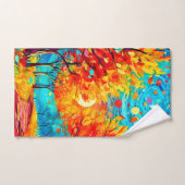 鮮やか月への森の道 バスタオルセット (ハンドタオル)