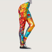 鮮やか月への森の道 レギンス (右)