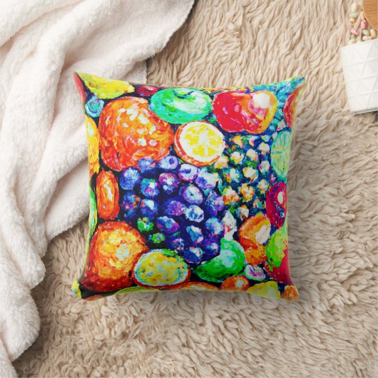 鮮やか果実の色。買今 クッション (ブランケット)