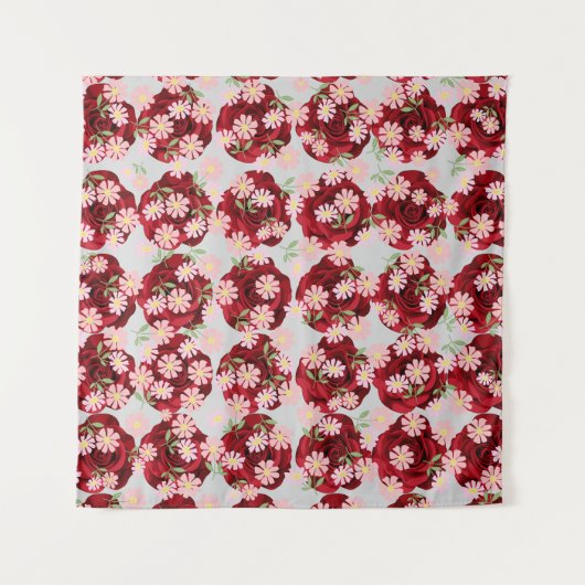 鮮やか正方形タペストリー(57インチx 57インチ) タペストリー (正面)