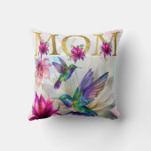 鮮やか母ハミングバードギフト クッション (裏面)