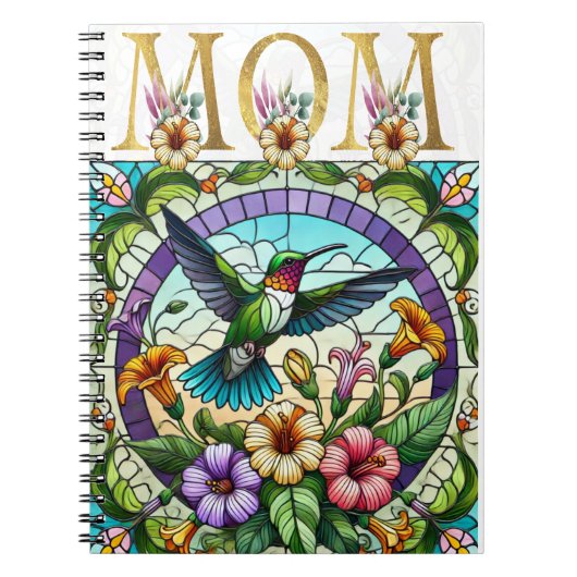 鮮やか母フローラデザイン ノートブック (正面)