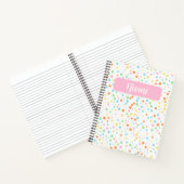 鮮やか水玉模様スパイラルノート ノートブック (内部)