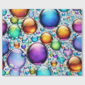 鮮やか泡 ラッピングペーパー (フラット)