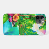 鮮やか海の波とヤシの木の芸術 Case-Mate iPhoneケース (裏面(横))