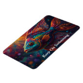 鮮やか海ライフカラフル：魚の泳ぎ マグネット (左側)