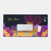 鮮やか海底水中競技海リーフデプス デスクマット (キーボード&マウス)